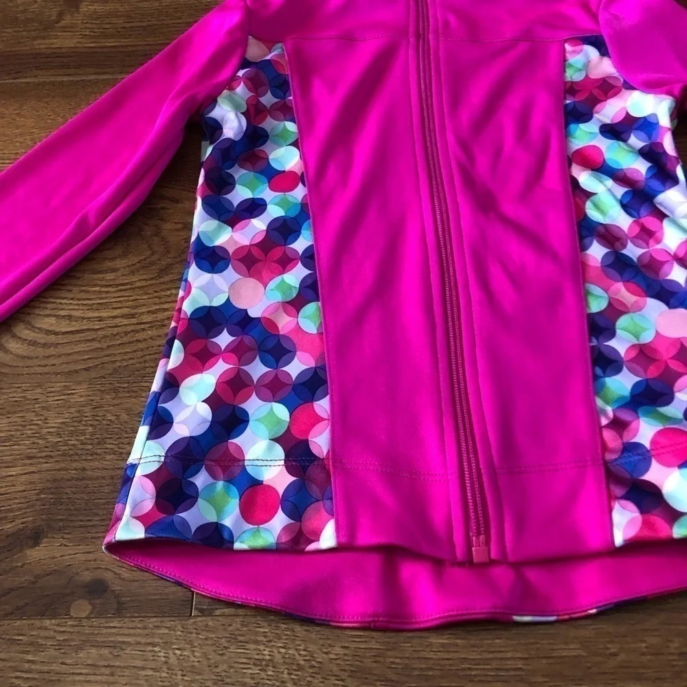 Champion pink athletic zip up jacket in size S (6/6x)